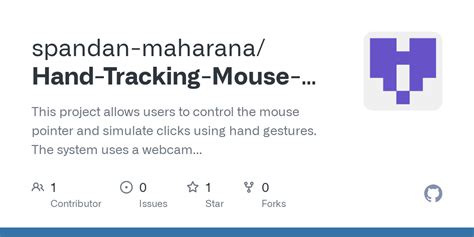 Hand Tracking Mouse Control
