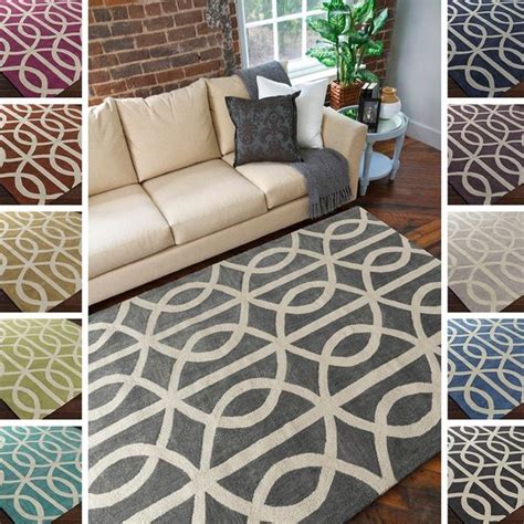 hand tufted dover crosshatched rug 9 x 12