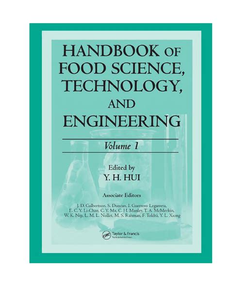 handbook of food science and technology