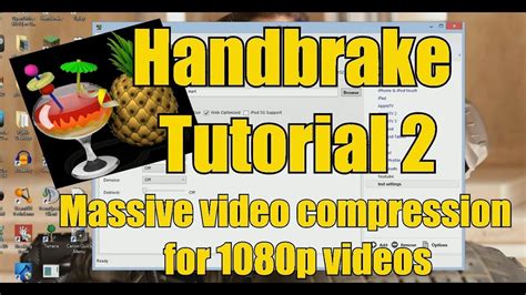 handbrake compress video youtube