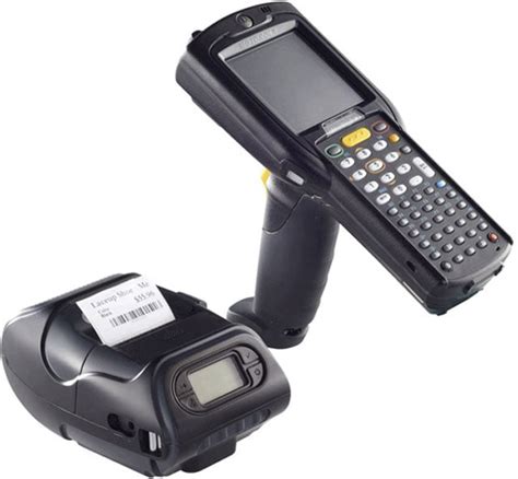 handheld barcode scanner and label printer