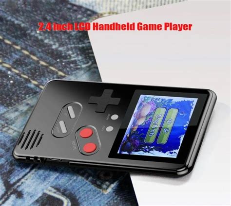 Handheld Retro Game Console With Built-In Games