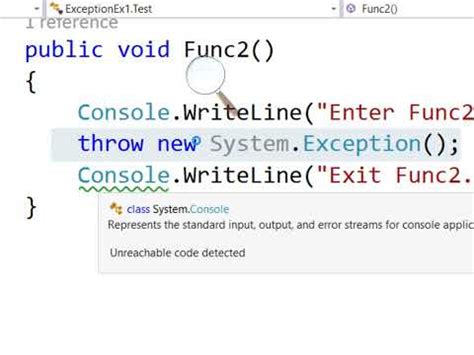 Handle Exception C#
