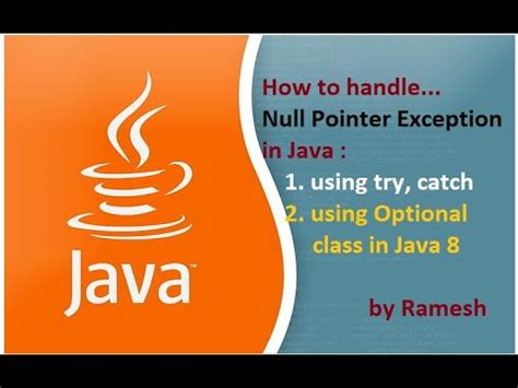 Handle Null Pointer Exception In Java