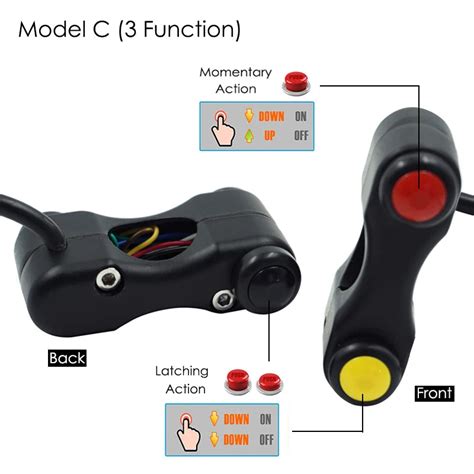 Handlebar Control Switch Buttons