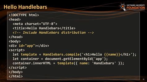 Handlebars Html Element