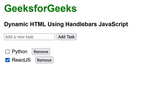 Handlebars Html Tags