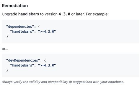 Handlebars Security Vulnerability
