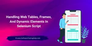Handling Dynamic Frames In Selenium