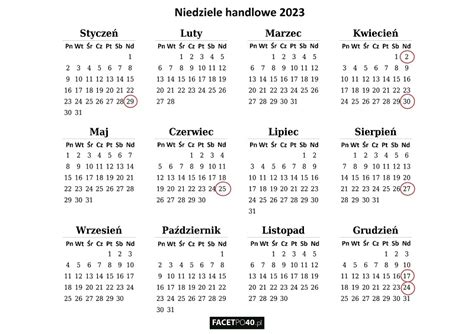 handlowa niedziela 2023 listopad