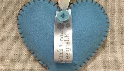 Lavender Hearts / Handmade Felt Hearts Etsy