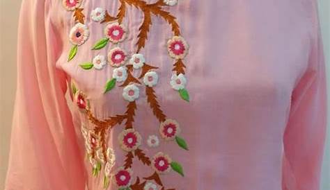 Latest Embroidery Designs kurti Simple Embroidery