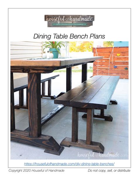Handmade Dining Table Benches