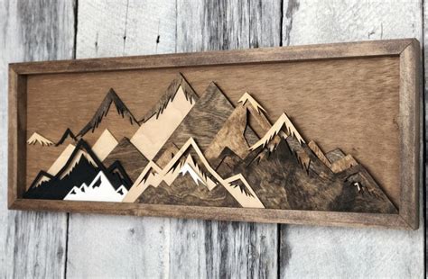 Handmade Mountain Wall Art