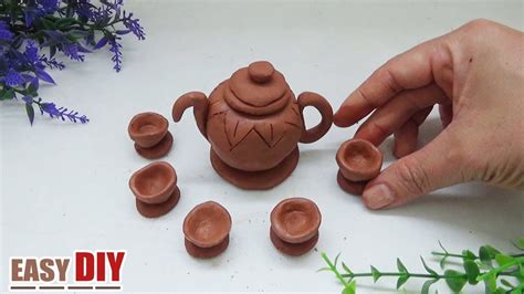 Handmade Tea Set Clay