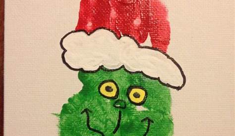 Handprint Christmas Crafts Grinch