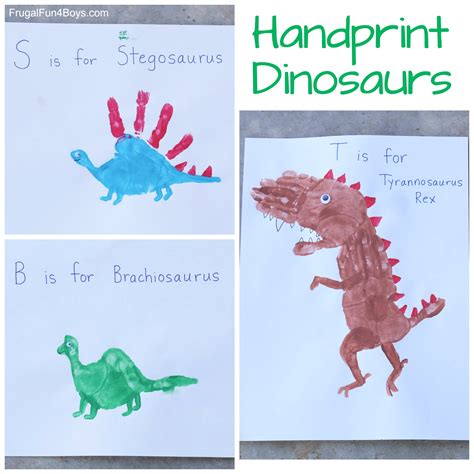 Handprint Dinosaurs