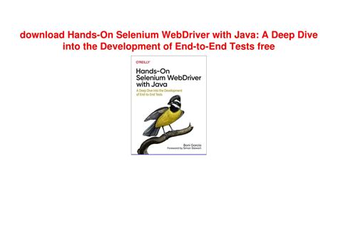 hands on selenium webdriver with java pdf download