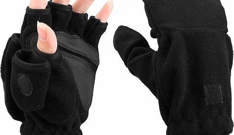 2021 Women Thick Male Fingerless Gloves Winter Warm Exposed Finger