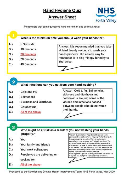 Handwashing Questions