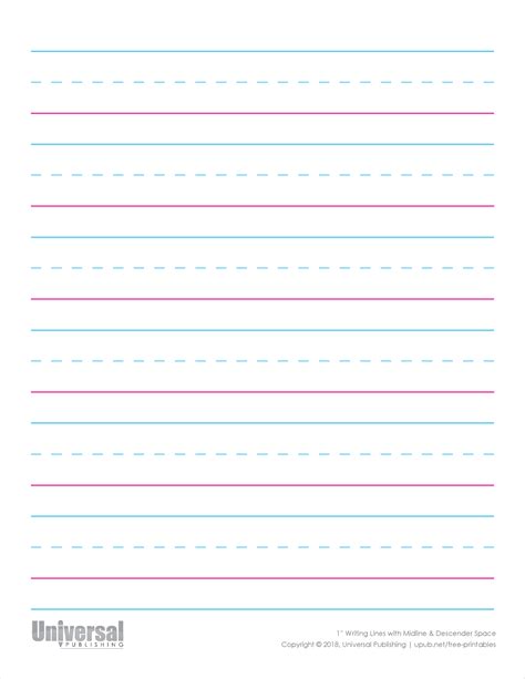 Lined Handwriting Paper (Printable PDF) Madison's Paper Templates