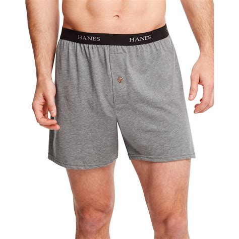 Hanes Men's 548bx5 5Pack ExposedWaistband Knit Boxers