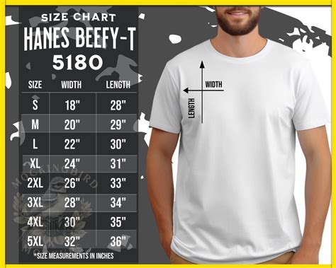 hanes beefy t sizing