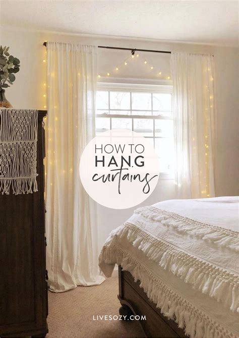 hang curtains bedroom