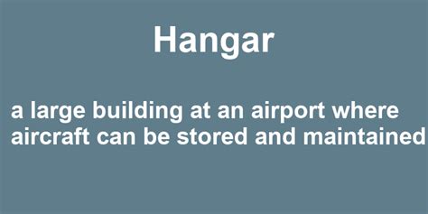 Hangar Example Sentence