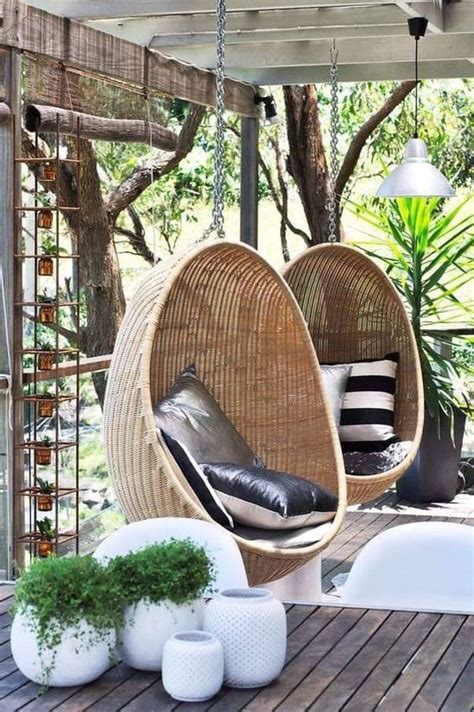 Hanging Chairs Under Deck