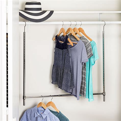 hanging clothes rod for closet