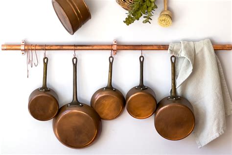 hanging copper pots
