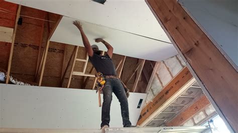 Hanging Drywall On Angled Ceiling