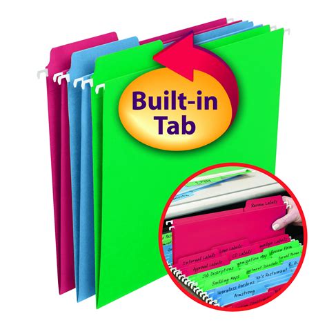Hanging File Folder Built In Tab