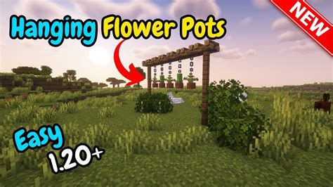 Hanging Flower Pots Mod Minecraft