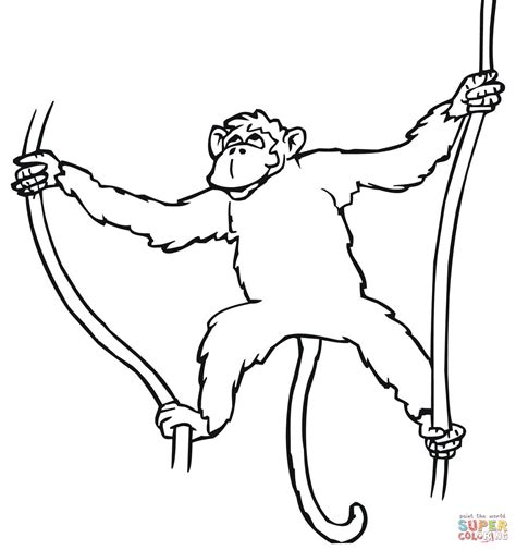 www.icouldlivehere.org:hanging monkeys coloring pages