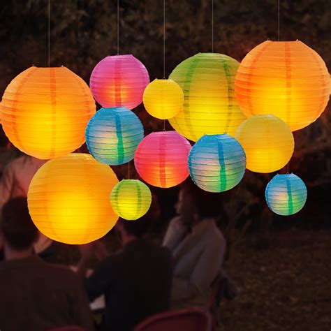 Hanging Paper Lantern Light Led