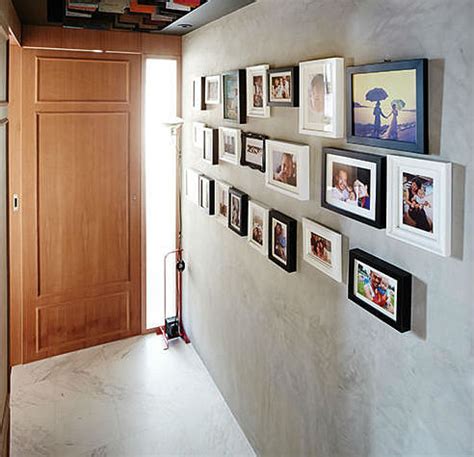 hanging pictures on concrete block walls