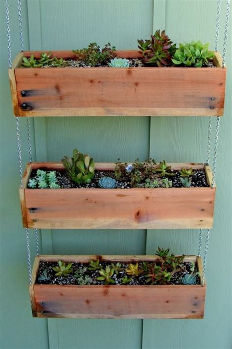 Hanging Planter Boxes Diy