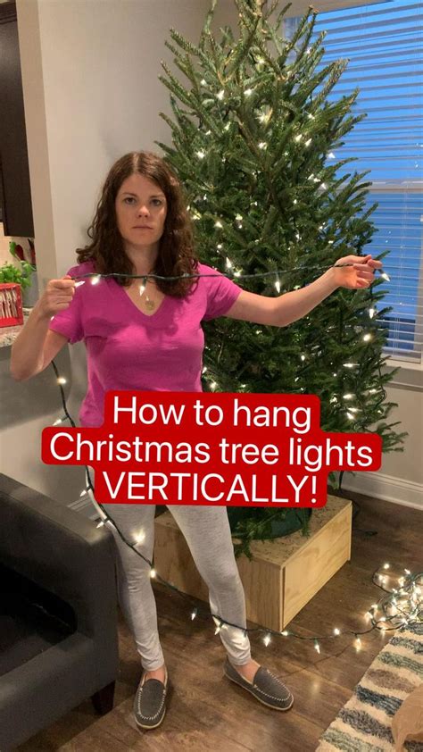 Hanging Tree Lights Vertically