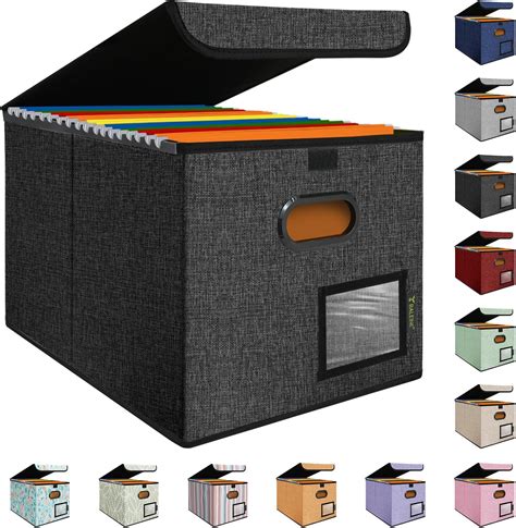 A4 Hanging Folder Box Black Office Systems Aruba