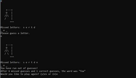 hangman game source code in python
