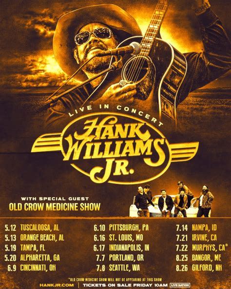 hank williams 2023 tour dates