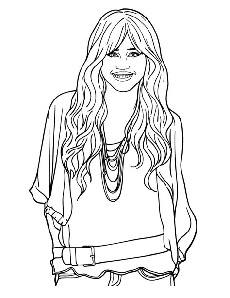 Hannah Montana Coloring Pages: A Creative Way To Entertain Your Kids