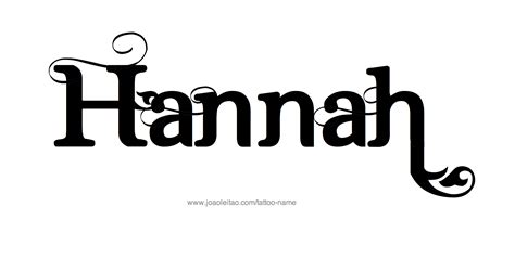 List Of Hannah Name Tattoo Design Ideas