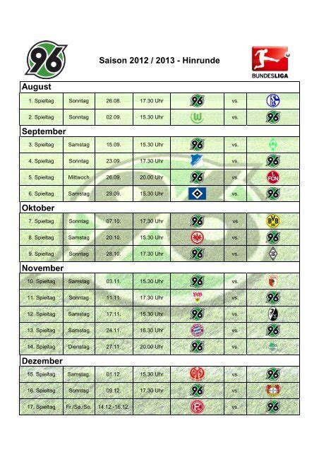 hannover 96 spielplan 2023/24