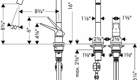 Hansgrohe Kitchen Faucet Parts Diagram s Talis C, HighArc