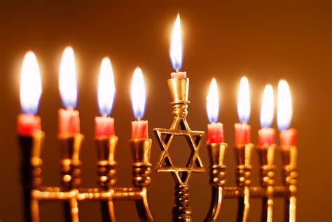 Celebrate the Festival of Lights with menorah and delicious food