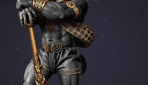 Hanuman Black Background Hd Images Angry Wallpapers Wallpaper Cave
