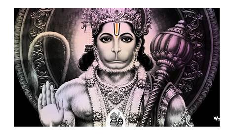 Hanuman Ji Wallpaper Black